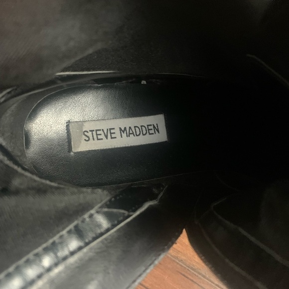 Steve Madden Black Emison Booties - Size 7.5 - Picture 8 of 8